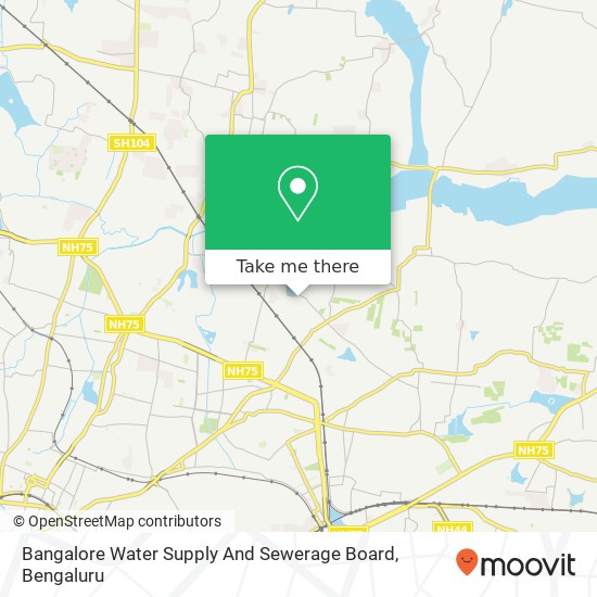 Bangalore Water Supply And Sewerage Board map