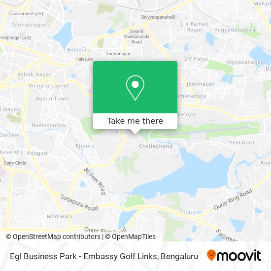 Egl Business Park - Embassy Golf Links map