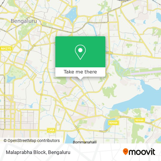 Malaprabha Block map
