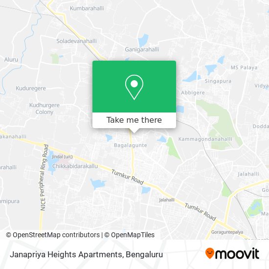 Janapriya Heights Apartments map