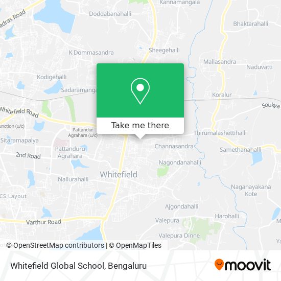 Whitefield Global School map