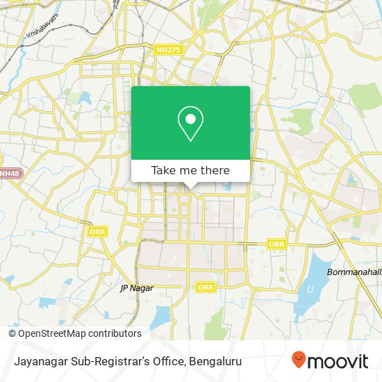 Jayanagar Sub-Registrar's Office map