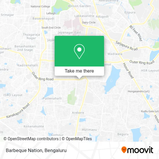 Barbeque Nation map