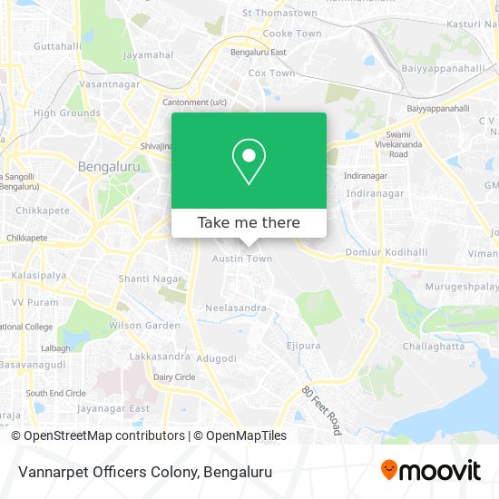 Vannarpet Officers Colony map