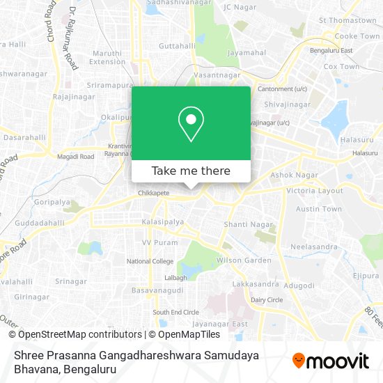 Shree Prasanna Gangadhareshwara Samudaya Bhavana map