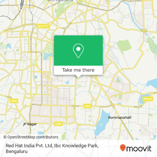 Red Hat India Pvt. Ltd, Ibc Knowledge Park map