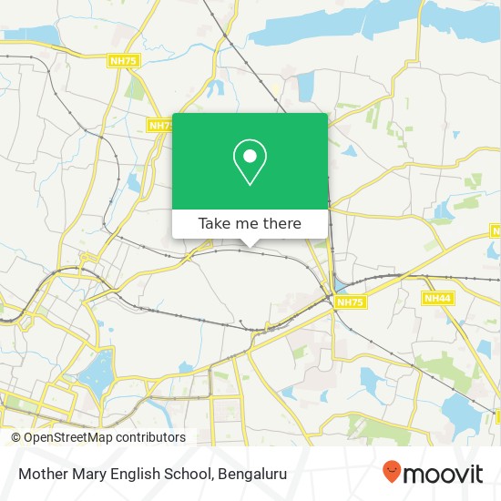Mother Mary English School map