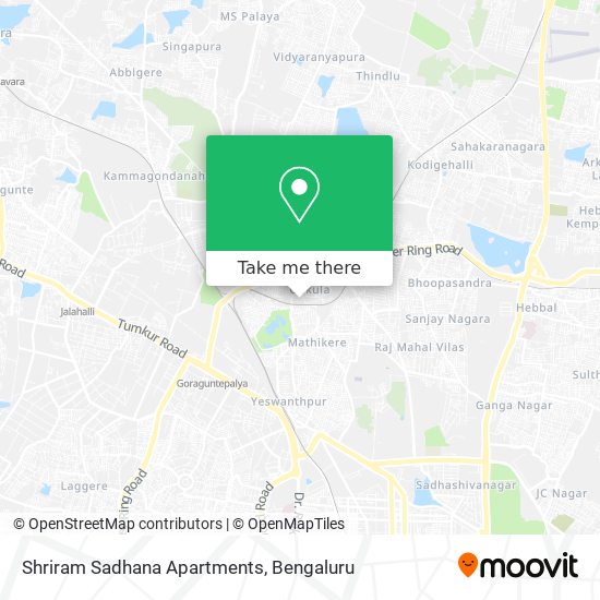 Shriram Sadhana Apartments map