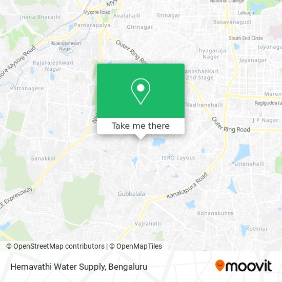 Hemavathi Water Supply map