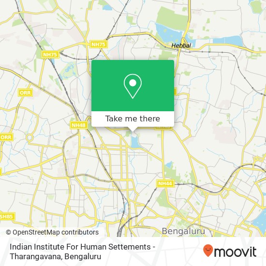 Indian Institute For Human Settements - Tharangavana map