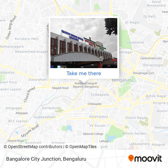 Bangalore City Junction map