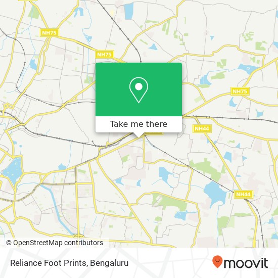 Reliance Foot Prints map