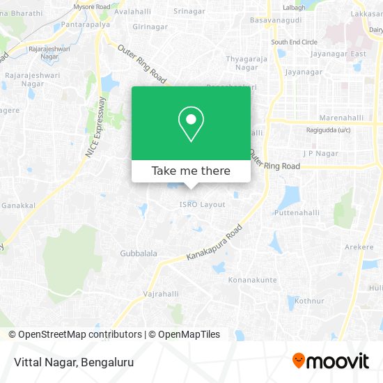 Vittal Nagar map