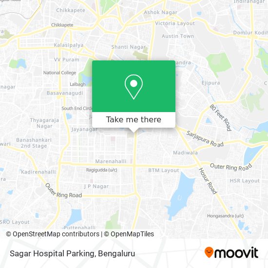Sagar Hospital Parking map