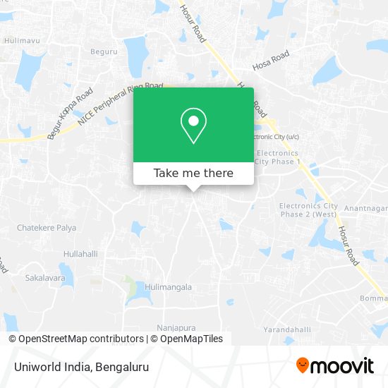 Uniworld India map