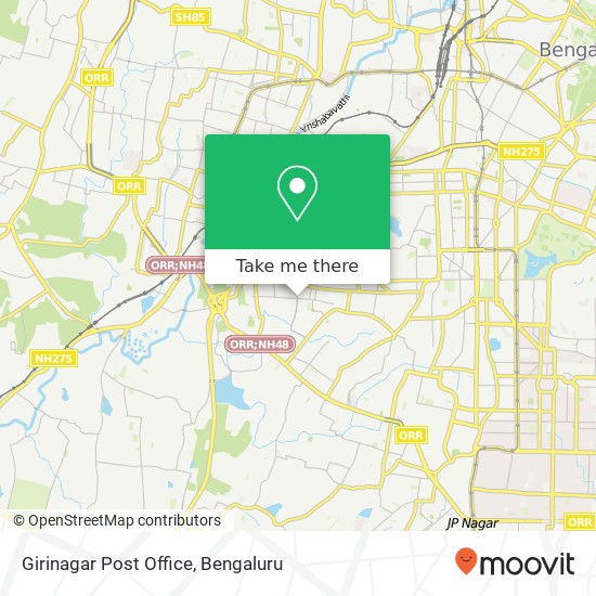 Girinagar Post Office map
