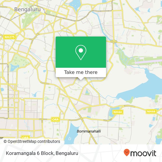 Koramangala 6 Block map