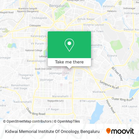 Kidwai Memorial Institute Of Oncology map