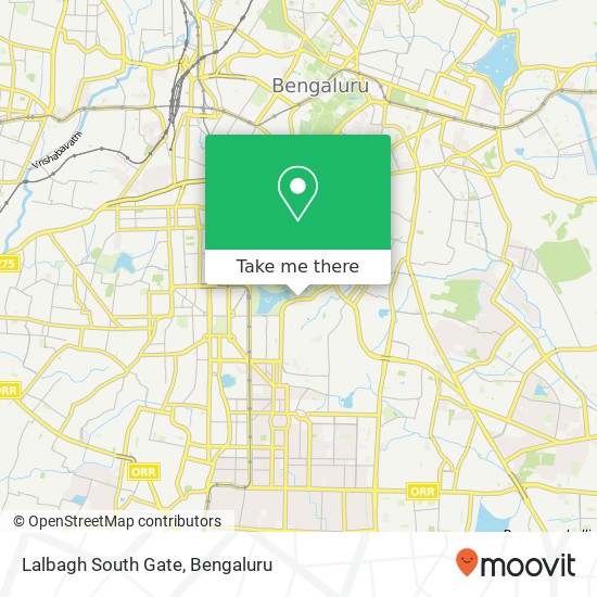 Lalbagh South Gate map