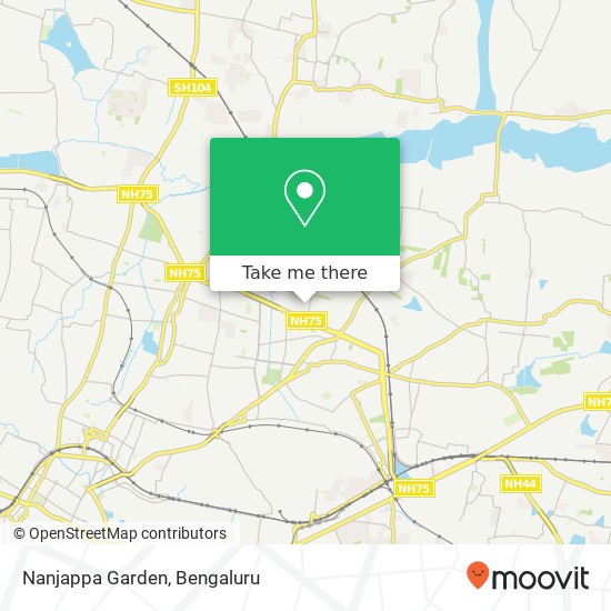 Nanjappa Garden map