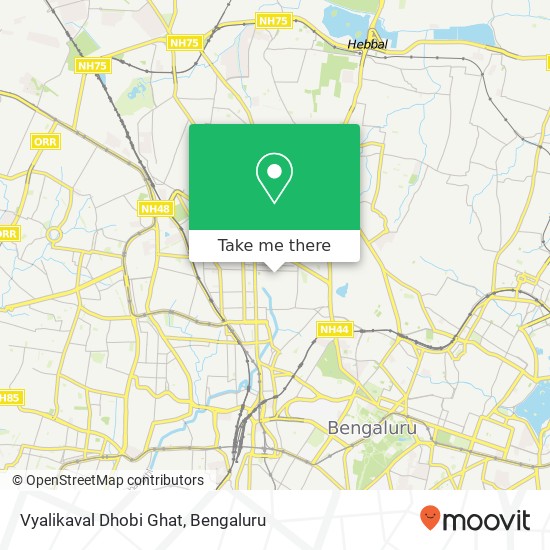 Vyalikaval Dhobi Ghat map