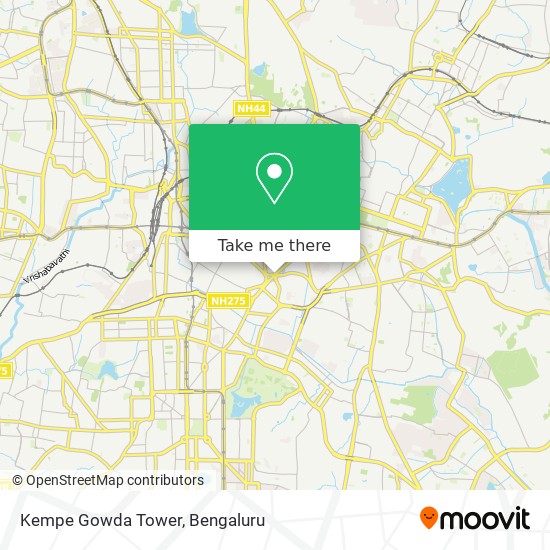 Kempe Gowda Tower map