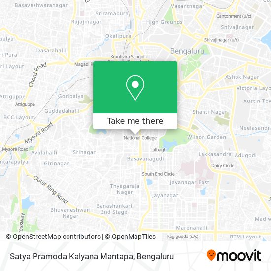 Satya Pramoda Kalyana Mantapa map