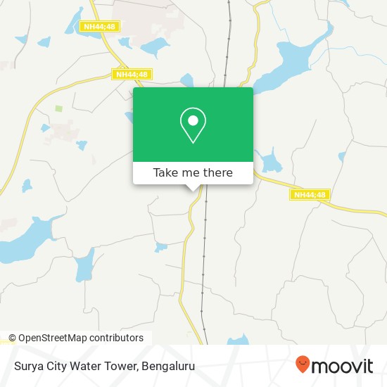 Surya City Water Tower map