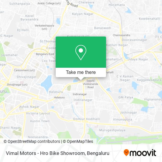 Vimal Motors - Hro Bike Showroom map