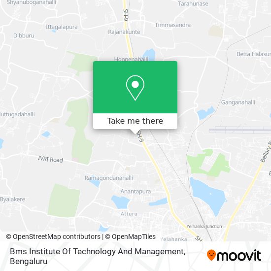 Bms Institute Of Technology And Management map