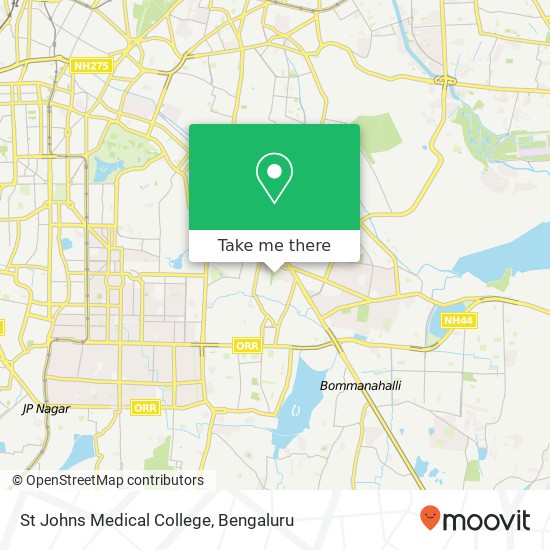 St Johns Medical College map