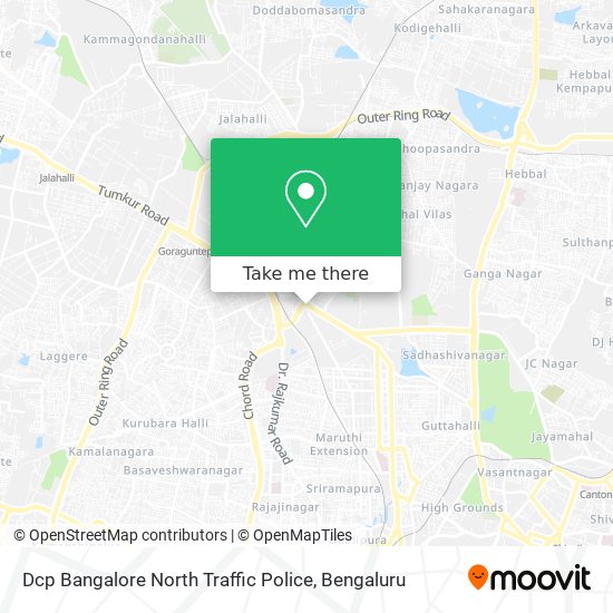 Dcp Bangalore North Traffic Police map