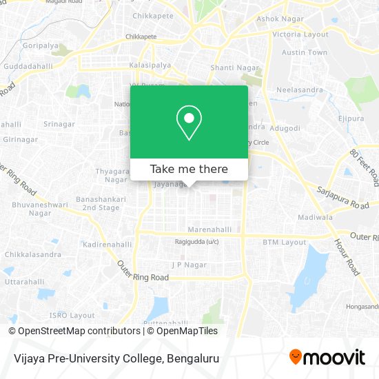 Vijaya Pre-University College map
