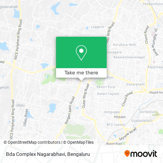 Bda Complex Nagarabhavi map