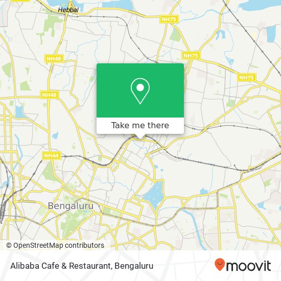 Alibaba Cafe & Restaurant map