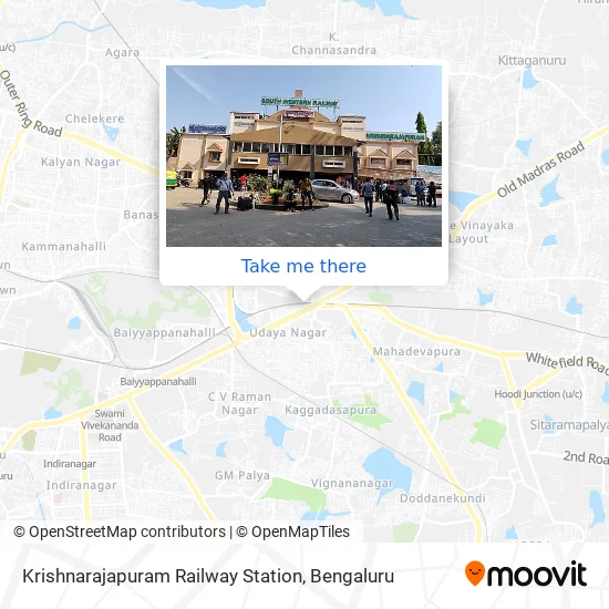 Krishnarajapuram Railway Station map