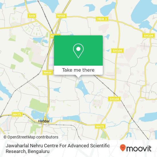 Jawaharlal Nehru Centre For Advanced Scientific Research map