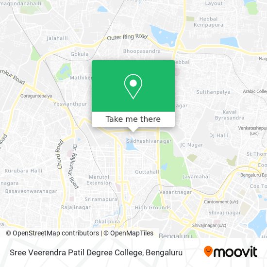 Sree Veerendra Patil Degree College map