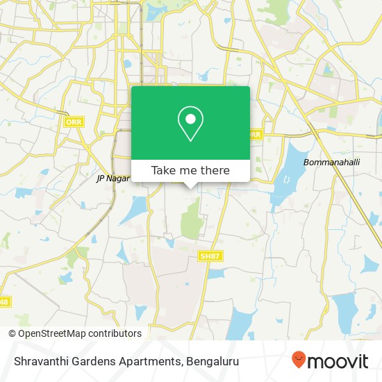 Shravanthi Gardens Apartments map