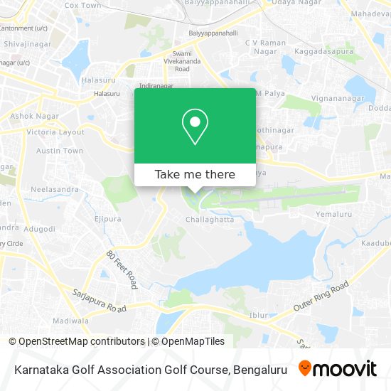 Karnataka Golf Association Golf Course map