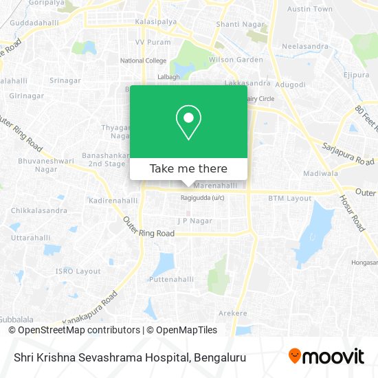 Shri Krishna Sevashrama Hospital map