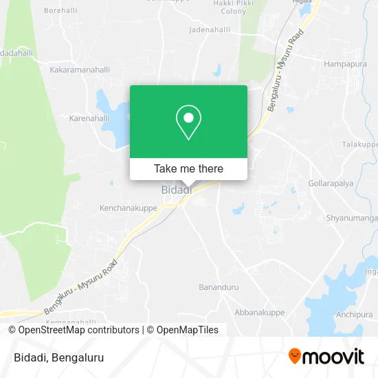 Bidadi map