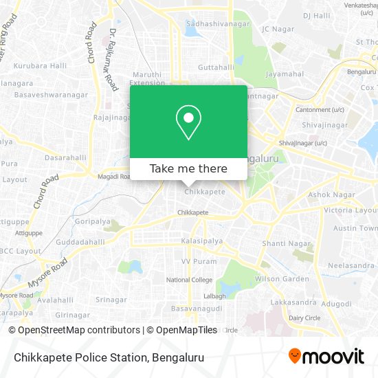 Chikkapete Police Station map