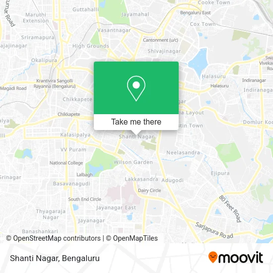Shanti Nagar map