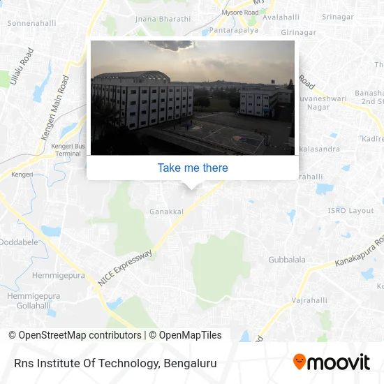 Rns Institute Of Technology map