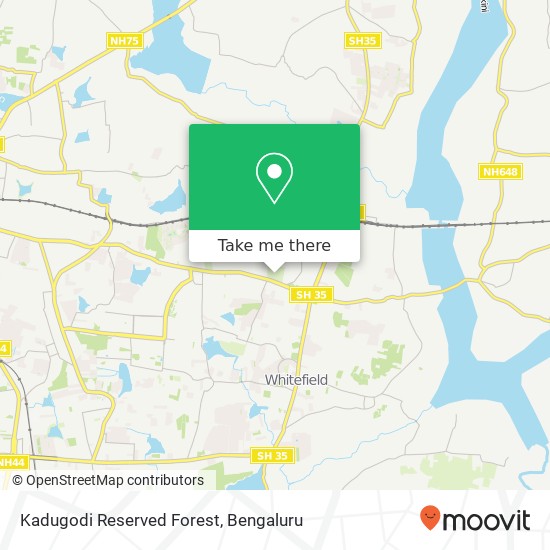 Kadugodi Reserved Forest map
