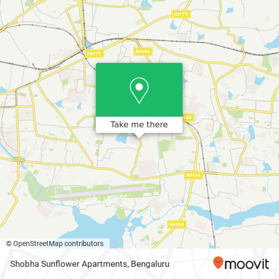 Shobha Sunflower Apartments map