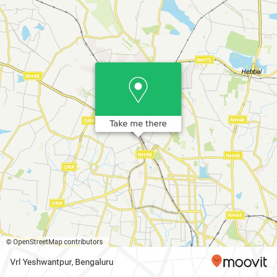 Vrl Yeshwantpur map