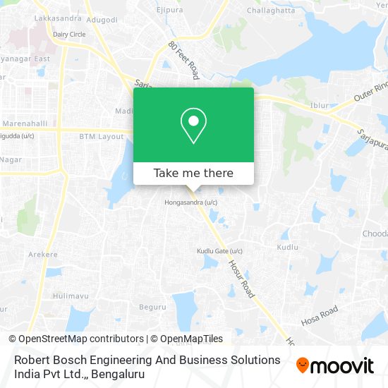Robert Bosch Engineering And Business Solutions India Pvt Ltd., map
