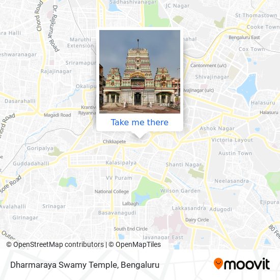 Dharmaraya Swamy Temple map